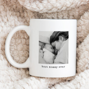 Taza De Café Foto minimalista de la mejor mamá