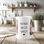 Taza De Café Foto moderna de dos | Completan Nuestra Vida<br><div class="desc">Foto moderna de dos | Completan Nuestra Vida</div>