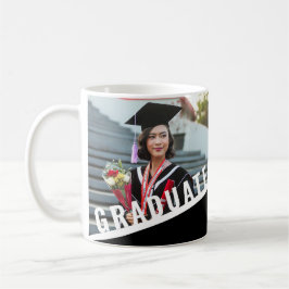 Taza De Café Foto moderna de graduado en blanco y negro
