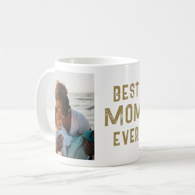 Taza De Café Foto moderna del Día de la Madre (Anverso izquierdo)