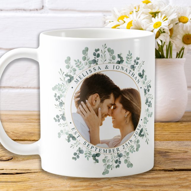 Taza De Café Foto moderna Eucalyptus Boda personalizada (Subido por el creador)