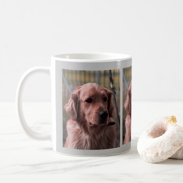 Taza De Café Foto Mug Añadir sus propias imágenes (Con donut)