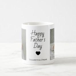 Taza De Café Foto: Mug del Día del Padre con nombres de niños -