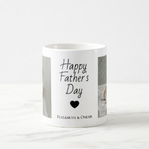Taza De Café Foto: Mug del Día del Padre con nombres de niños -