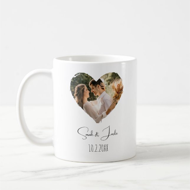 Taza De Café Foto-padre personalizada, Día de la Madre, Navidad (Izquierda)