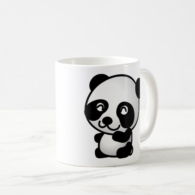 Taza De Café Foto panda , animales . tazón de café (Anverso derecho)