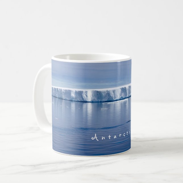 Taza De Café Foto panorámica del iceberg de la Antártida con te (Anverso izquierdo)