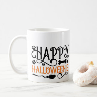 Taza De Café Foto Personalizada Dachshund Halloween Perro