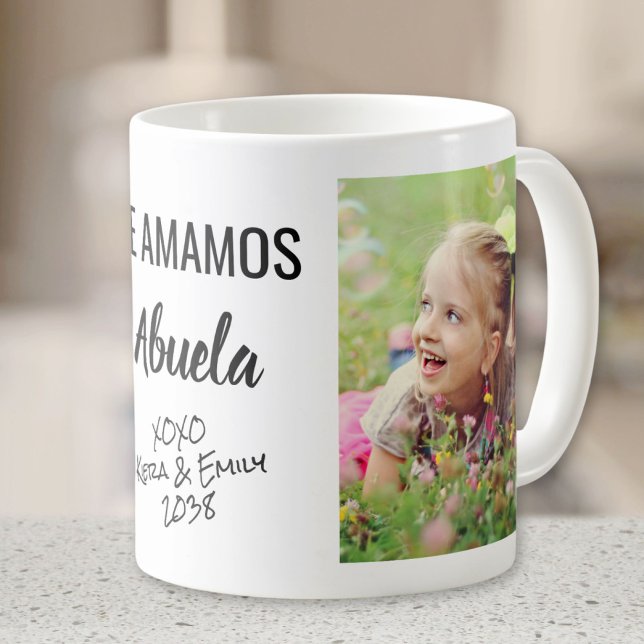 Taza De Café Foto personalizada de Abuela Te Amamos (Subido por el creador)