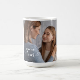Taza De Café Foto Personalizada de Amor para Mamá