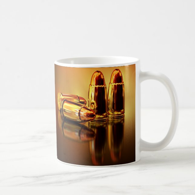 Taza De Café Foto personalizada de Balas de Oro (Derecha)