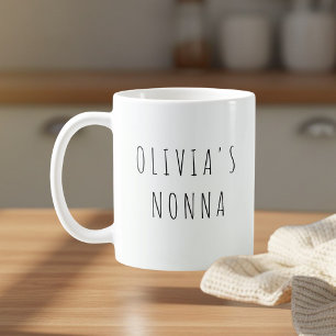 Taza De Café Foto personalizada de la abuela Nonna personalizad