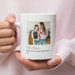 Taza De Café Foto personalizada de mamá Gracias