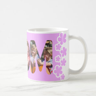 Taza De Café Foto personalizada de Mamá púrpura 3
