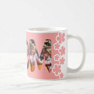 Taza De Café Foto personalizada de mamá rosa