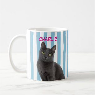 Taza De Café Foto Personalizada de Mascota Gato Mamá Amante de 