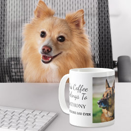 Taza De Café Foto Personalizada De Mejor Papá Perro