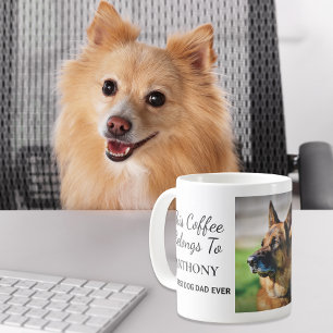 Taza De Café Foto Personalizada De Mejor Papá Perro
