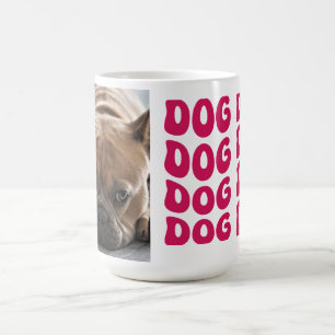 Taza De Café Foto personalizada de papá de perro retro