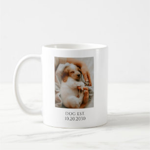 Taza De Café Foto Personalizada de Perro Establecido