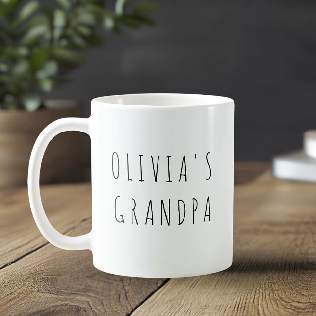 Taza De Café Foto personalizada del abuelo | Regalo para el abu (Subido por el creador)