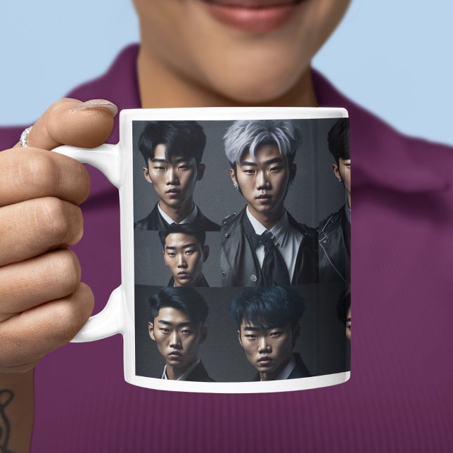 Taza De Café Foto personalizada del grupo Idol Kpop (Personalized Kpop Idol Group Photo Coffee Mug
)