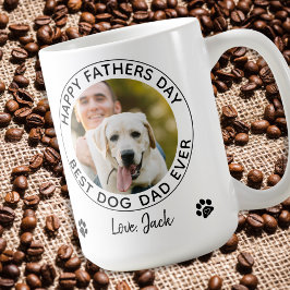 Taza De Café Foto personalizada del Mascota del Día del Padre d