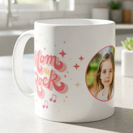 Taza De Café Foto Personalizada Mamá Moderna Única