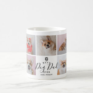 Taza De Café Foto personalizada manuscrita del mejor perro papá