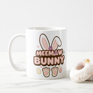Taza De Café Foto personalizada "MeeMaw Bunny" Café de Pascua