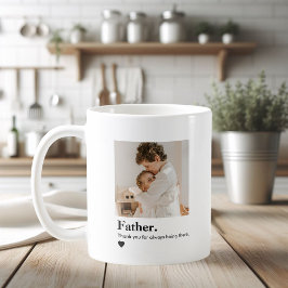 Taza De Café Foto personalizada para padre | Regalo personaliza
