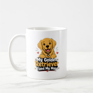 Taza De Café Foto personalizada perro Retriever dorado arregló