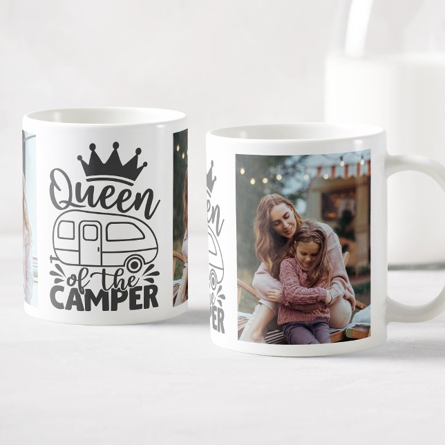 Taza De Café Foto Personalizada Reina De La Cita Del Camper (Subido por el creador)