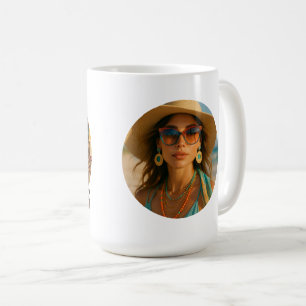 Taza De Café Foto Personalizada Retro Bahamas Playa Tropical