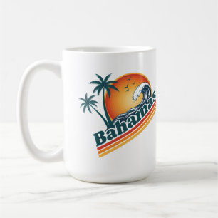 Taza De Café Foto personalizada retro de la playa tropical de l