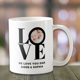 Taza De Café Foto Personalizada Te Amamos Papá