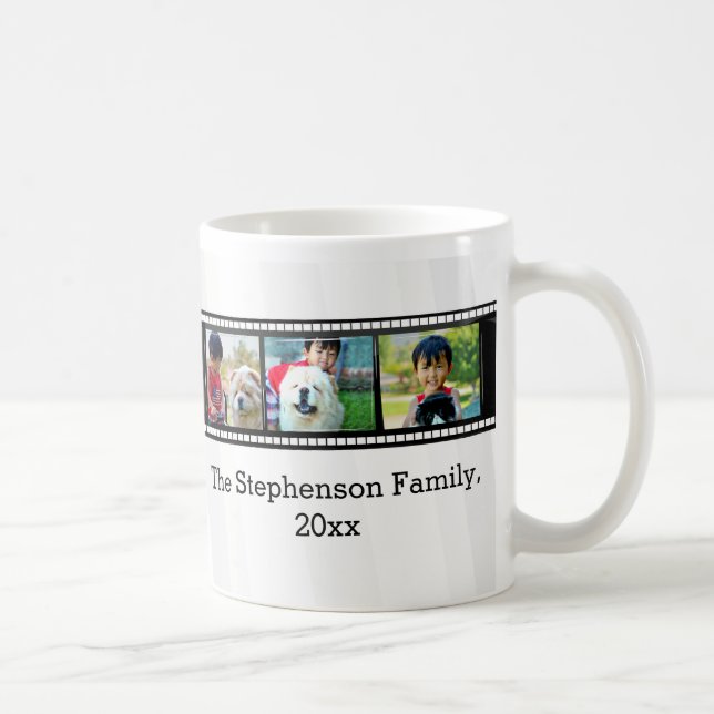 Taza De Café foto personalizada tira de la película 3-Photo (Derecha)