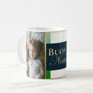Taza De Café Foto personalizado Buon Natale Navidades italianos