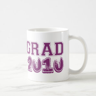 Taza De Café Foto personalizado de graduación en clase púrpura