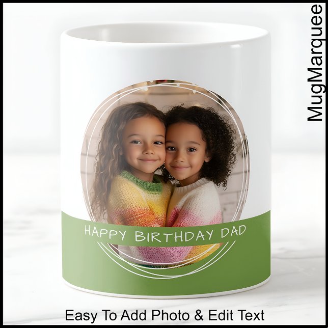 Taza De Café Foto personalizado y mensaje Memoria C111 blanca y (Subido por el creador)