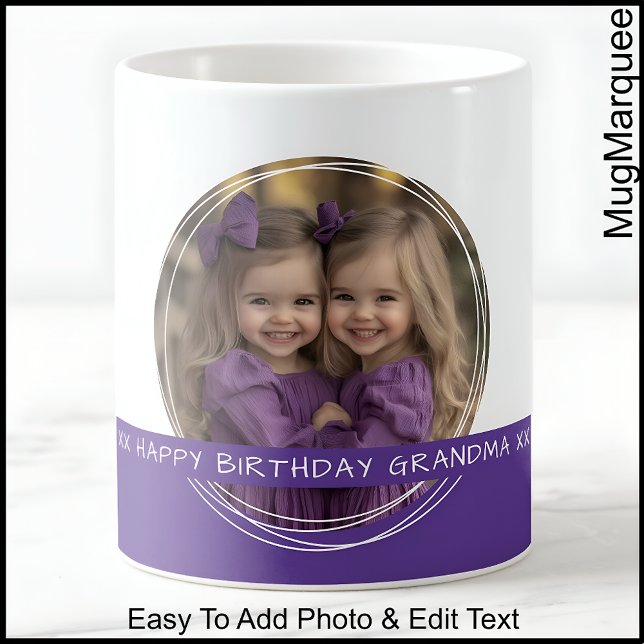 Taza De Café Foto personalizado y mensaje Memoria C125 blanca y (Subido por el creador)