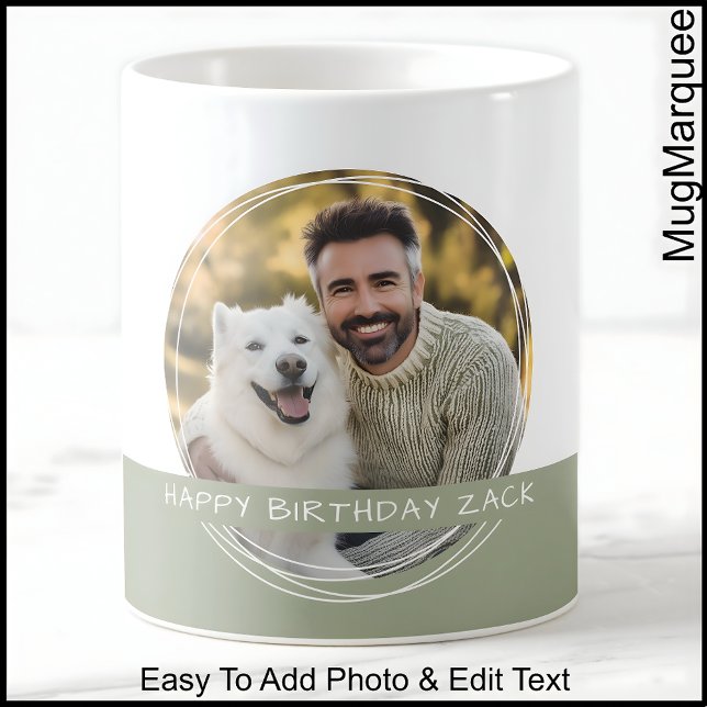Taza De Café Foto personalizado y mensaje Memoria C22 blanca y  (Subido por el creador)