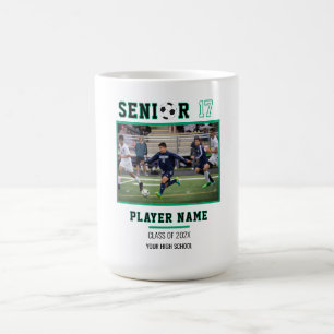 Taza De Café Foto Recuerdo de Noche de Fútbol Senior
