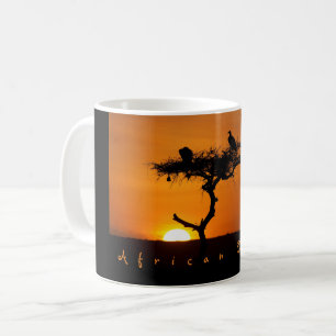 Taza De Café Foto romántica de la puesta de sol del sueño afric