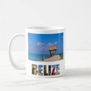 Taza De Café Foto tropical de Belice Blue Sky Ocean
