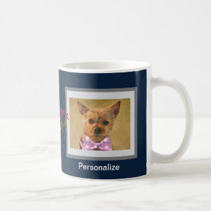 TAZA DE CAFÉ FOTO ÚNICA DE AMBOS LADOS TAL VEZ MASCOTA AMANTE