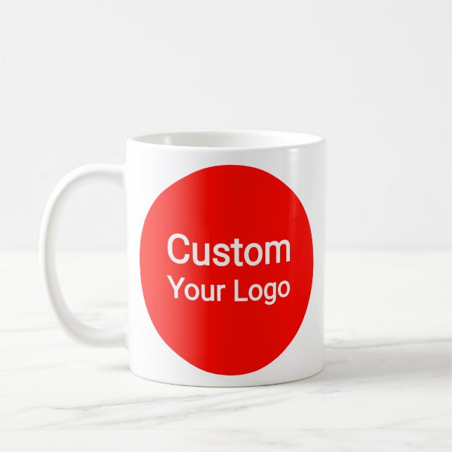 Taza De Café Foto y Logo Personalizados | Personalizado (Izquierda)