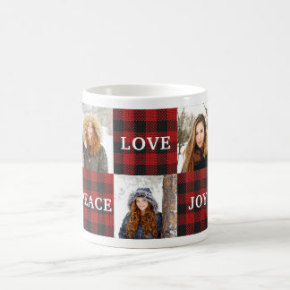 Taza De Café Foto y mensaje de Buffalo Plaid 3