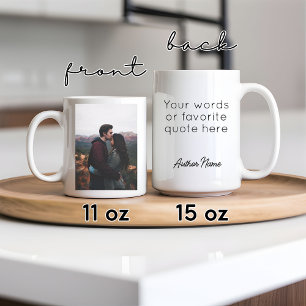 Taza De Café Foto y nombre personalizado Mug, regalo de San Val