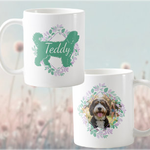 Taza De Café Foto y nombre personalizados de Bernedoodle